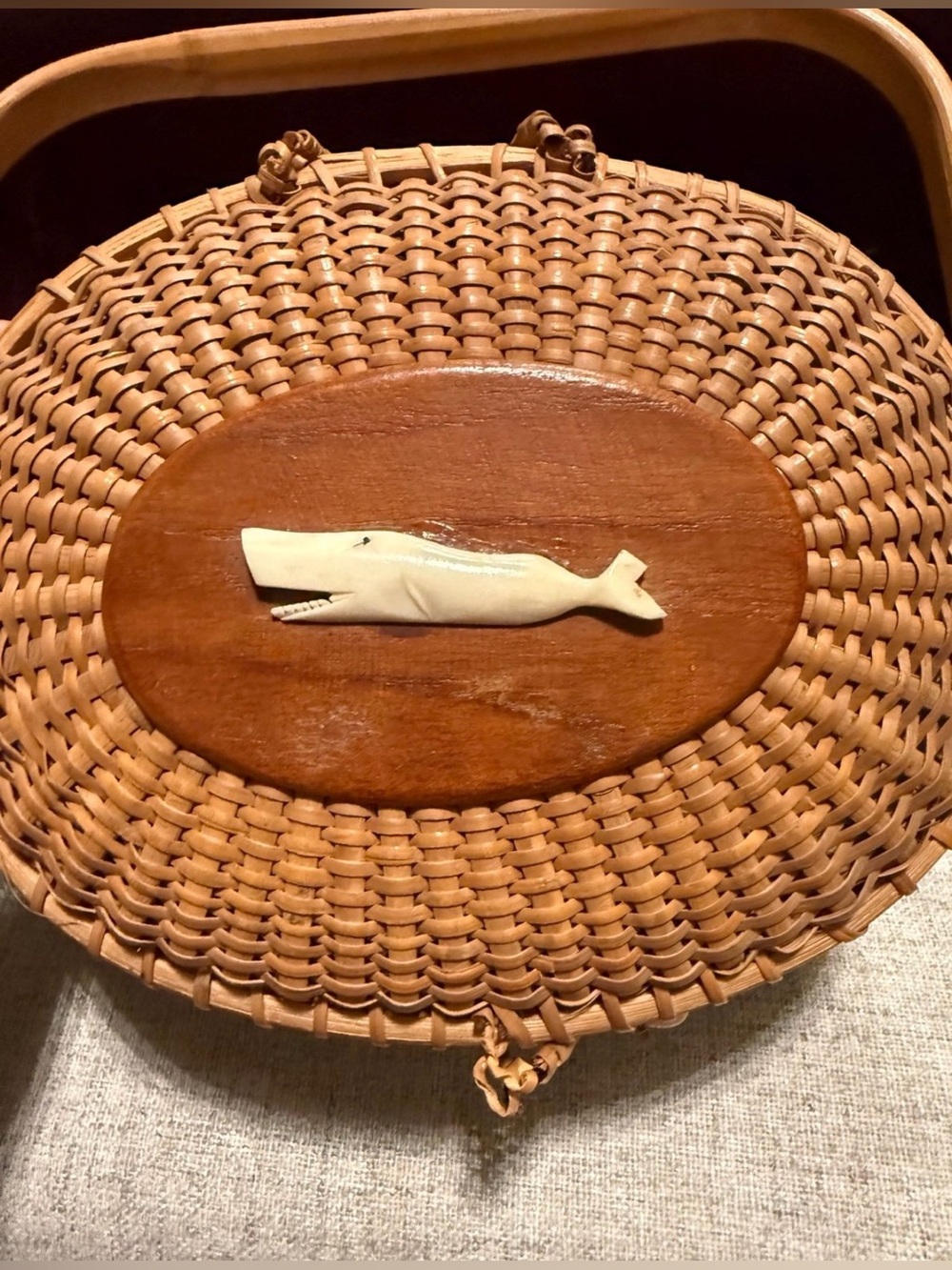 Nantucket Basket, c1988 unique and collectible Handbag or basket or best offer - Picture 4 of 12